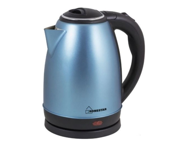 чайник электрический стальной 18л 15квт синий homestar hs-1010 96000₽