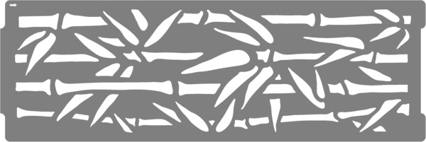 Фото Трафарет бордюр стебель бамбука 10583