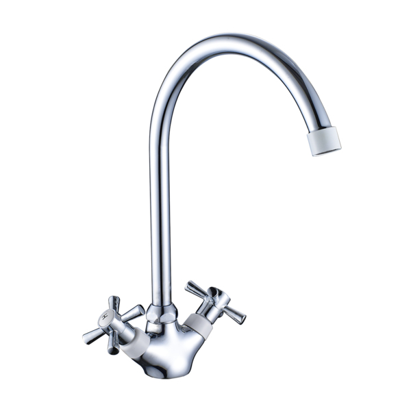 Фото Смеситель для кухни вентильный decoroom dr51028-white