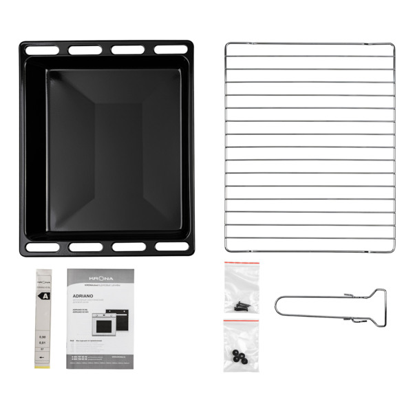 шкаф духовой электрический adriano 60 wh krona независимый 00026346