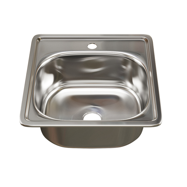Фото Мойка кухонная нержавеющая сталь mixline 38х38 531266