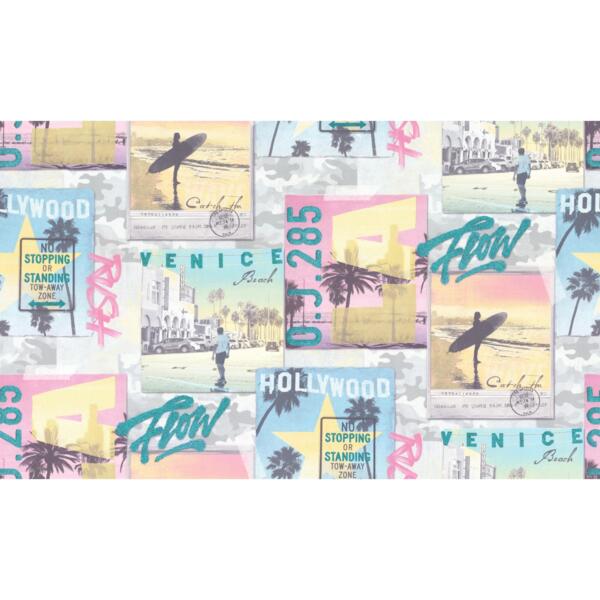 Фото Обои 10534-02 артекс майами флизелин 1.06x10,05м детские/подростковые многоцветный