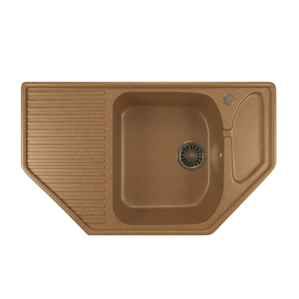 Фото Мойка кухонная искуственный мрамор mixline 49х78 525197