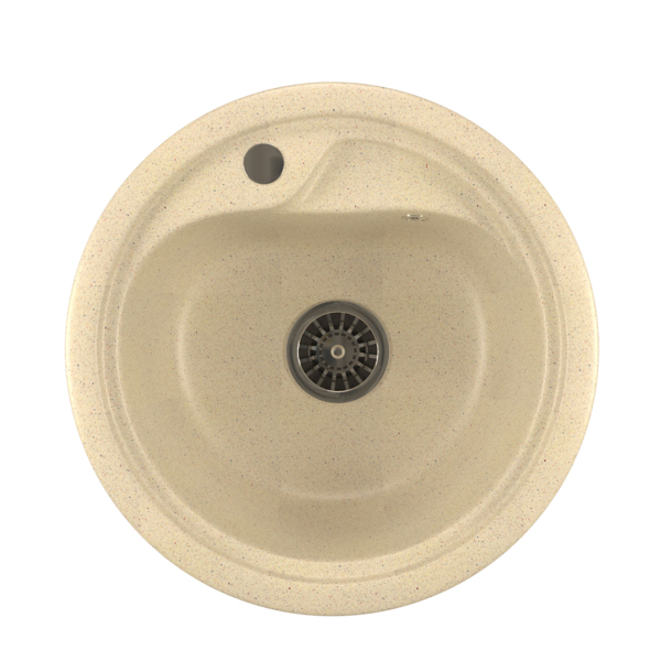 Фото Мойка кухонная искуственный мрамор mixline 44х44 525066