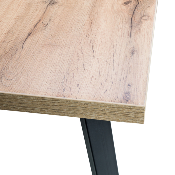 Фото Стол раздвижной leset хаген 2р, дуб вотан, металл черный