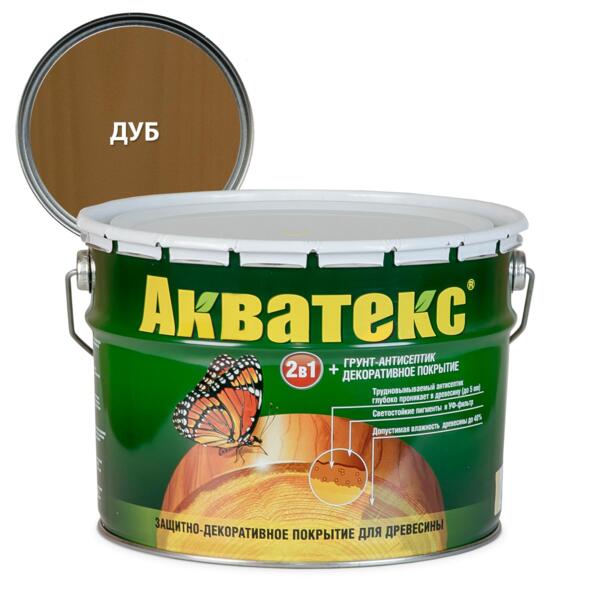 Фото Покрытие текстурное акватекс 10л дуб