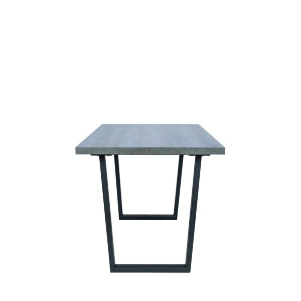 Фото Стол раздвижной leset ларс 2р, бетон, металл черный