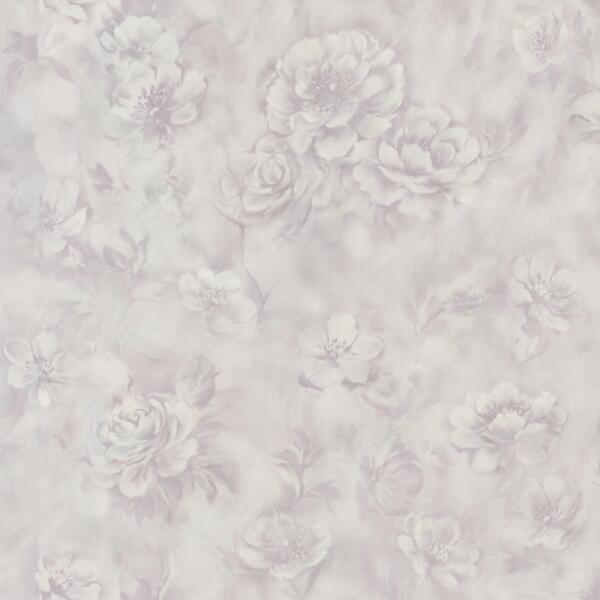 Фото Обои 7143-11 euro decor blooming флизелин 1.06x10,05м флористика серый