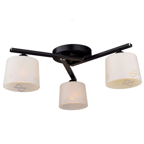 Фото Люстра потолочная россвет рс19440 bk+cr/3c е27 3x60вт ip20