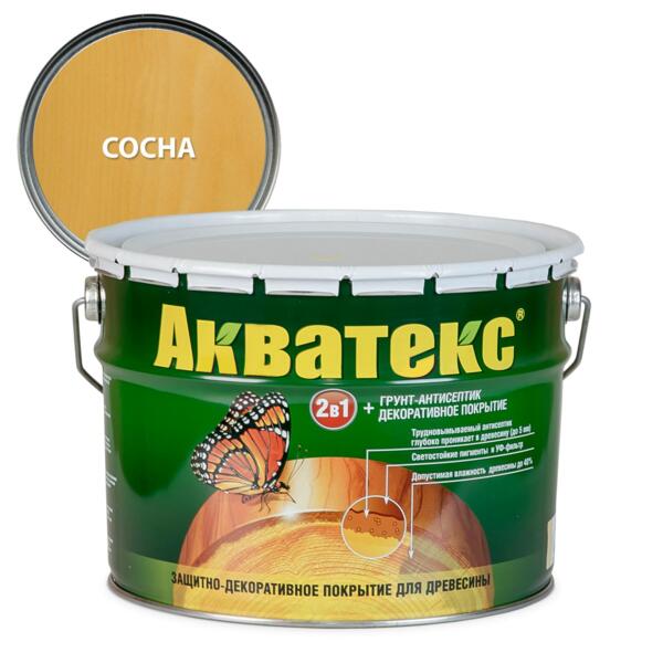 Фото Покрытие текстурное акватекс 10л сосна