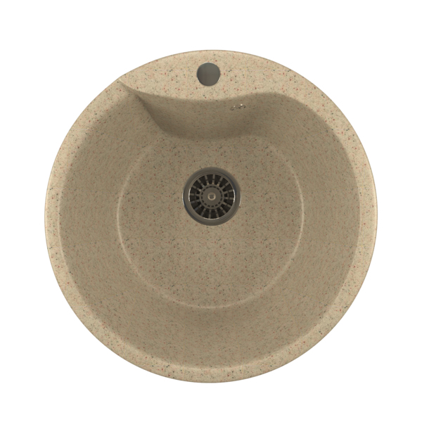 Фото Мойка кухонная искуственный мрамор mixline 48х48 525080