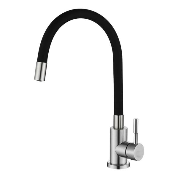 Фото Смеситель для кухни однорычажный melana elastico 610401b