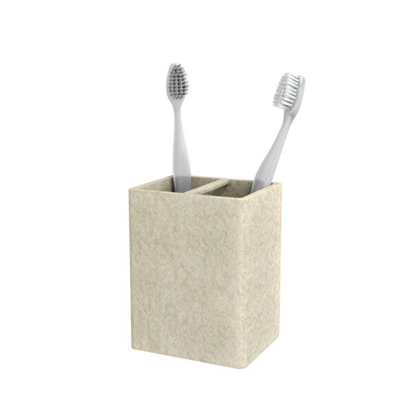 Фото Стакан для зубных щеток настольный stone natural fora for-stn042nat
