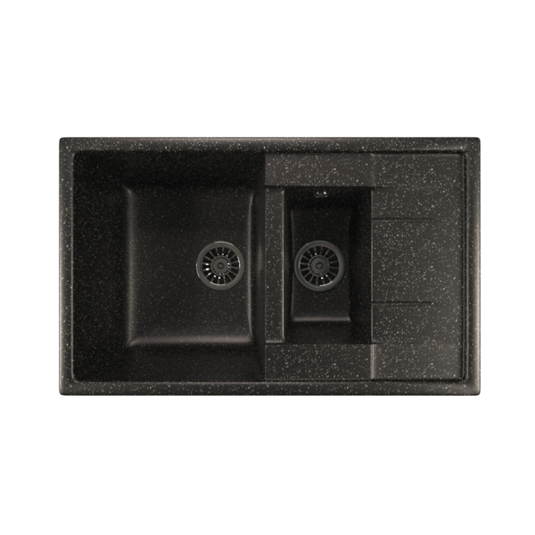 Фото Мойка кухонная искуственный мрамор mixline 77х49 525178