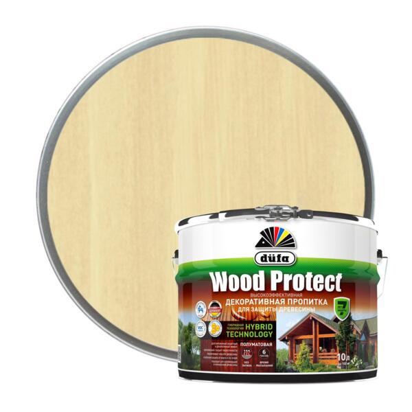 Фото Антисептик dufa wood protect бесцветный 10л