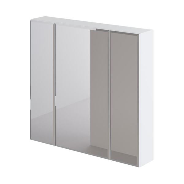 Фото Зеркальный шкаф итана white 75 750х146х700 (белый глянец)