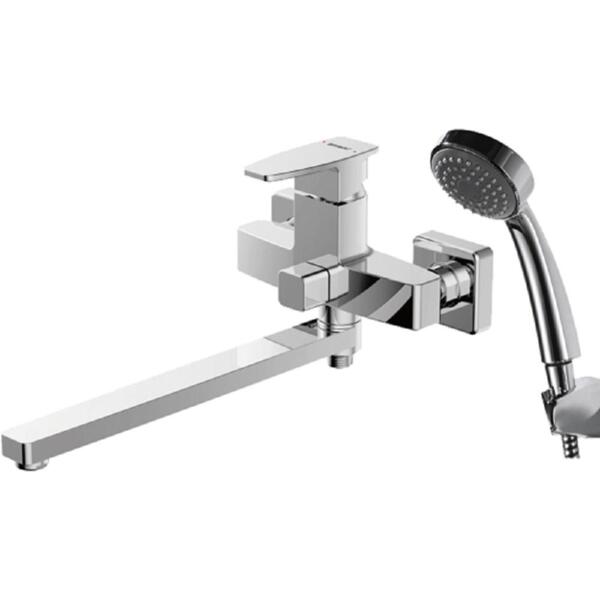 Фото Смеситель для ванны однорычажный bravat riffle f672106c-lb