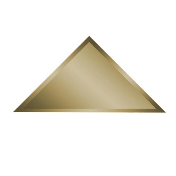 Фото Плитка зеркальная ika треугольник 200х200 с фацетом (золото)