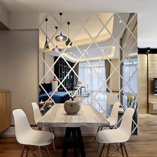 Фото Плитка зеркальная ika ромб 190х330 еврокромка