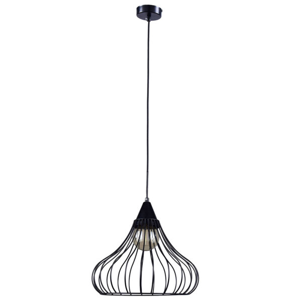 Фото Светильник подвесной россвет версия рс21067 bk/1p е27 ip 20