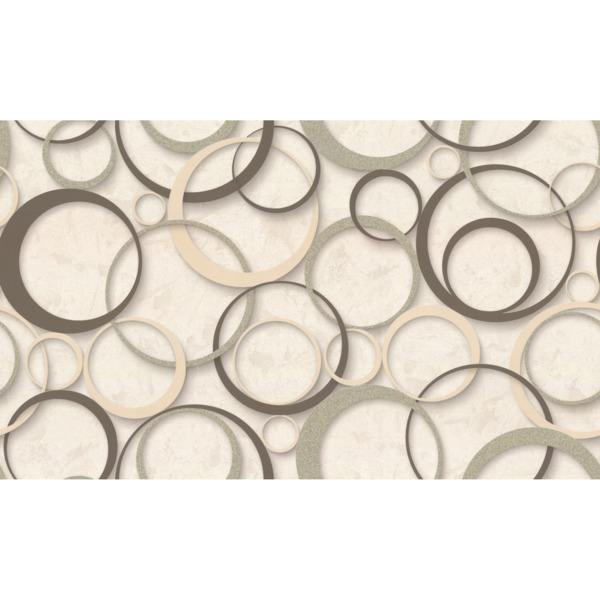 Фото Обои 10514-08 овк дизайн кольца флизелин 1.06x10,05м геометрия бежевый