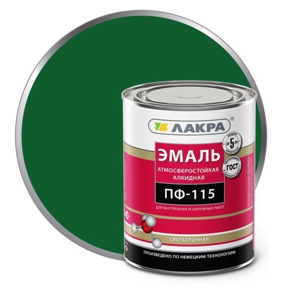 Фото Эмаль пф-115 (лакра) 1,0кг темно-зеленый