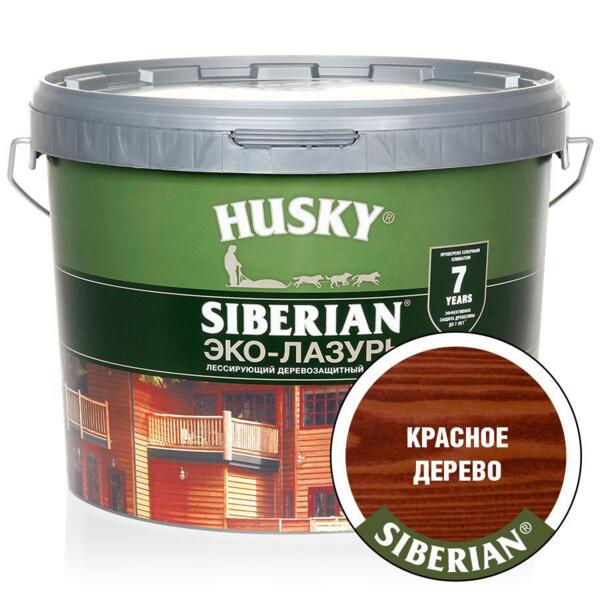 Фото Антисептик husky siberian  полуматовая махагон (9л)