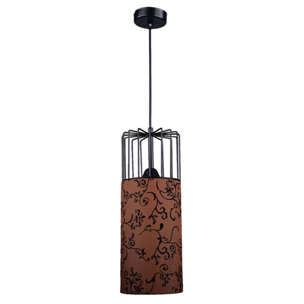 Фото Светильник подвесной россвет апогей рс21066 bk/1p е27 ip 20