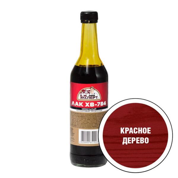 Фото Лак хв-784 эксперт красное дерево 0,5л