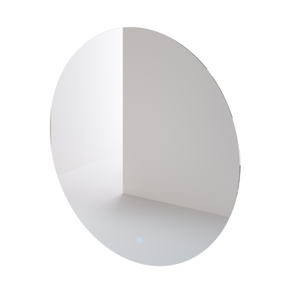 Фото Зеркало для ванной комнаты с подсветкой итана oreol d80, 800х32х800