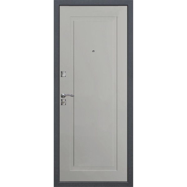 Фото Дверь входная dominanta муар ясень серый эмаль 2050х860 левая