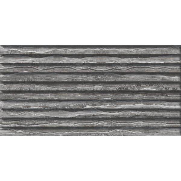 Фото Плитка настенная сити темно-серая рельеф 60х30 030153
