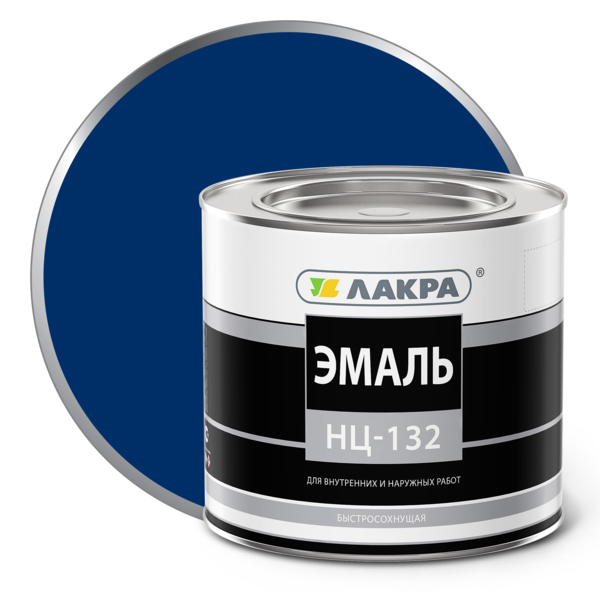 Фото Эмаль нц-132 1,7кг синий /лакра/
