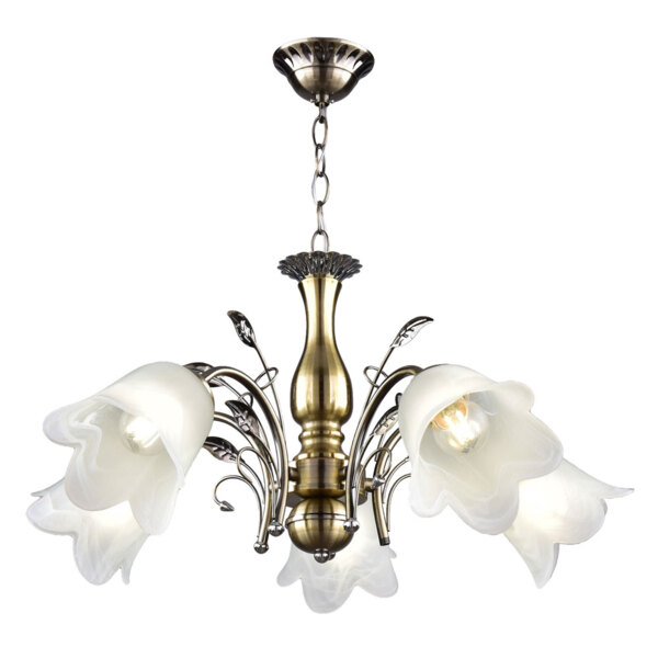 Фото Люстра подвесная россвет рс21218 ab/5p е27 5x60вт ip20