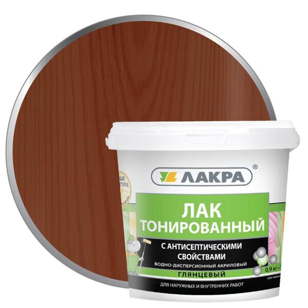 Фото Лак в/д тонированный махагон 0,9кг