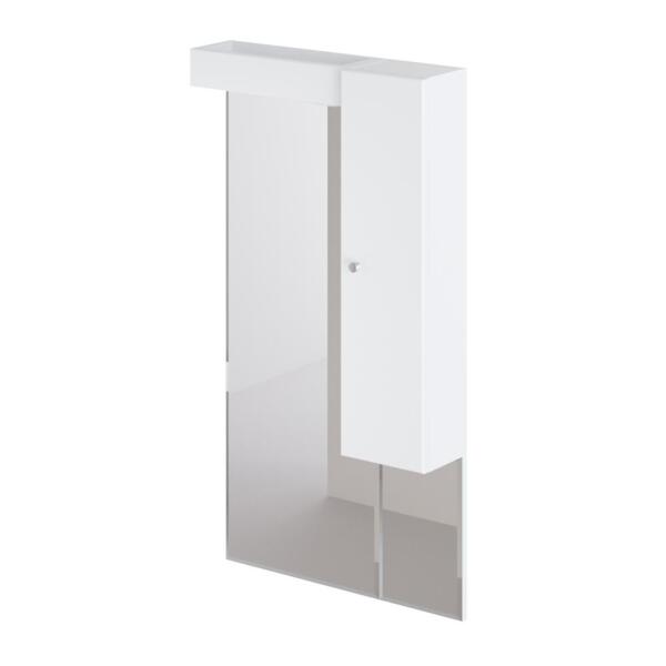 Фото Шкаф-зеркало итана classic 60 600х156х1100 (белый глянец)