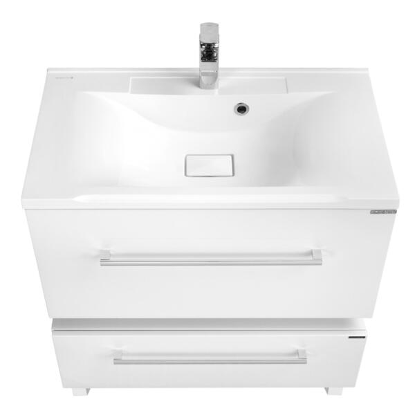 Фото Тумба без умывальника акватон мадрид 80см белая 1a126801ma010