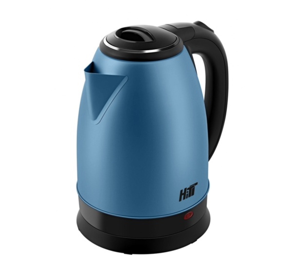 чайник электрический стальной 18л 15квт синий hitt ht-5004
