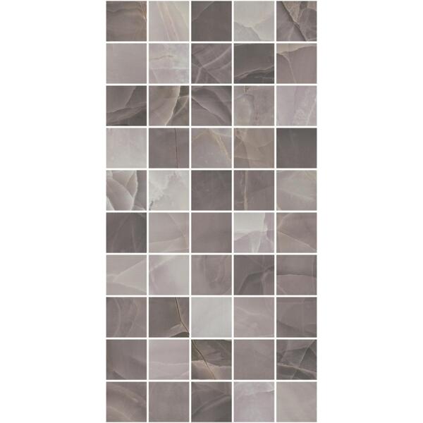 Фото Плитка настенная палермо мозаика коричневый 50х25 050168