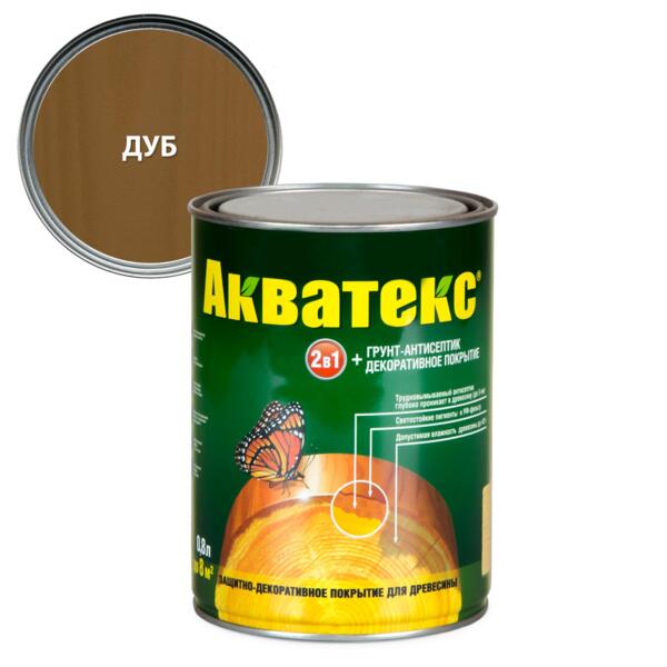 Фото Покрытие текстурное акватекс 0,8л дуб