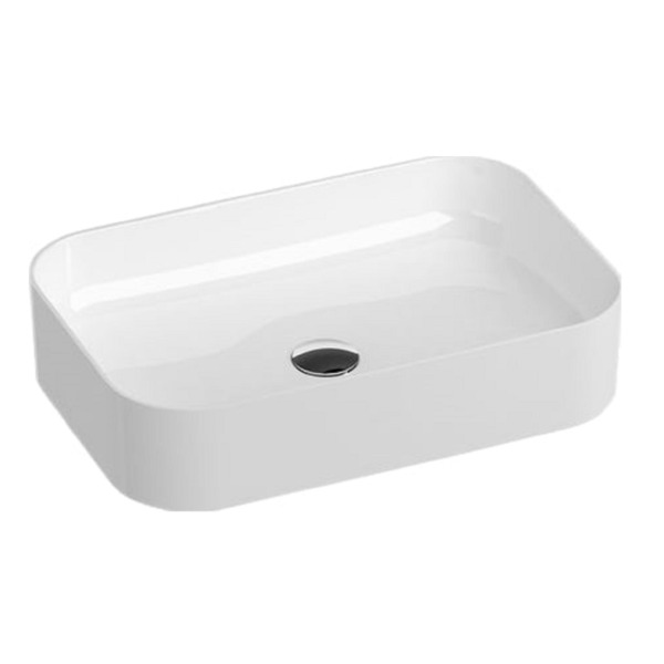 Фото Раковина накладная ravak ceramic 550 r slim белый xjx01155002