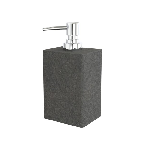 Фото Дозатор для жидкого мыла настольный stone black fora for-stn021bl