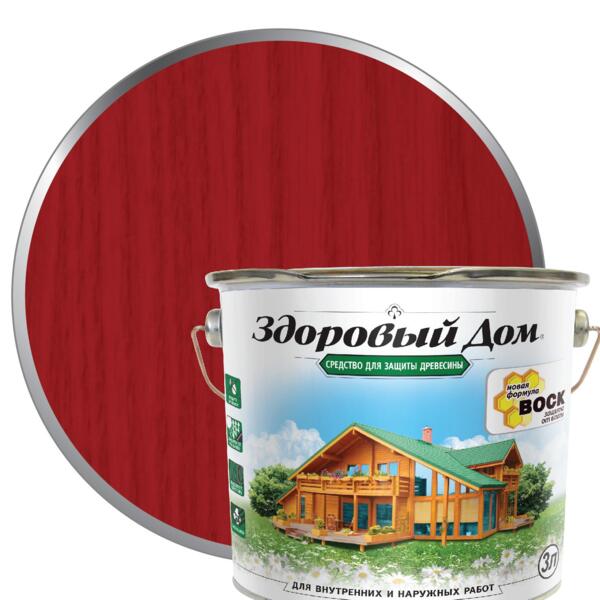Фото Деревозащитное средство здоровый дом 3,0л рябина