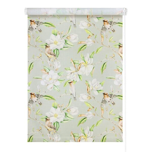 Фото Штора рулонная райский сад 80,5*170см мятный 58091059
