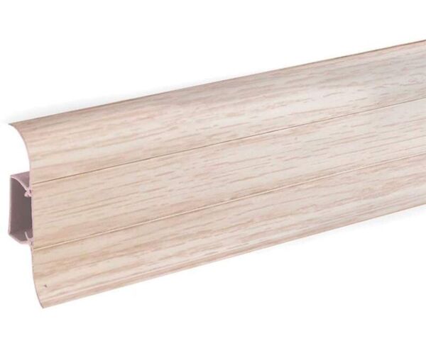 Фото Плинтус пвх 2500х66х2 мм. дуб кремовый - 627 esquero