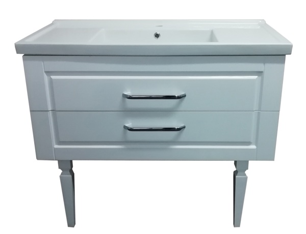 Фото Тумба напольная azario elegant 100 с раковиной exclusive 100 cs00058284