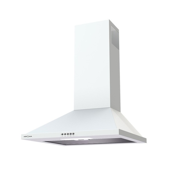 вытяжка кухонная krona bella 500 white push button 00013873