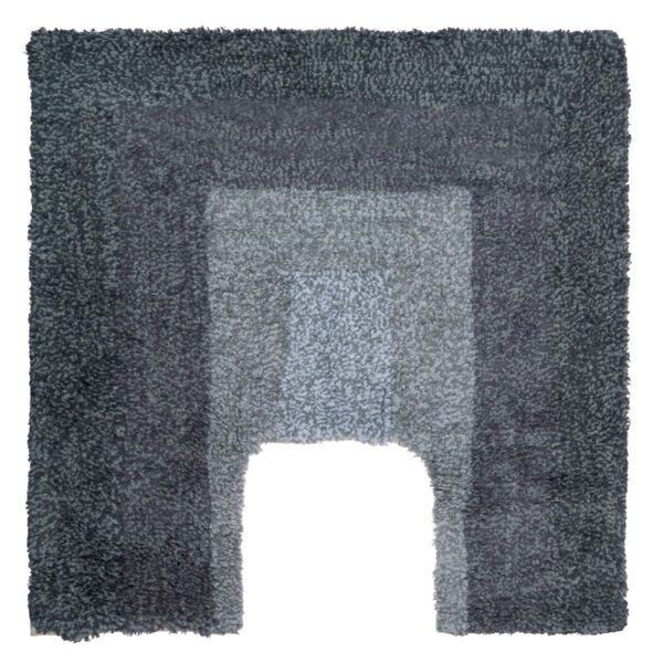 Фото Коврик для ванной комнаты loft с u-вырезом 50*50cm fora хлопок серый for-lt052-u 50