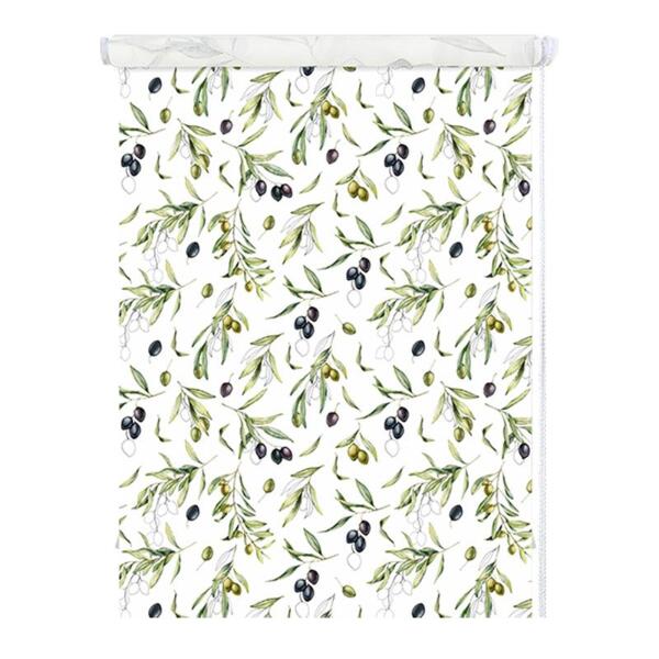 Фото Штора рулонная олива 52*170см зеленый 58091053