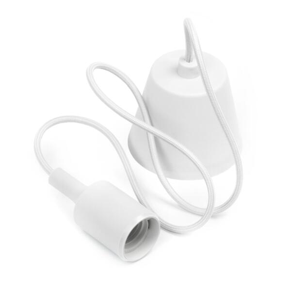 Фото Подвес с патроном smartbuy e27 1м белый sbe-clhe27s-w